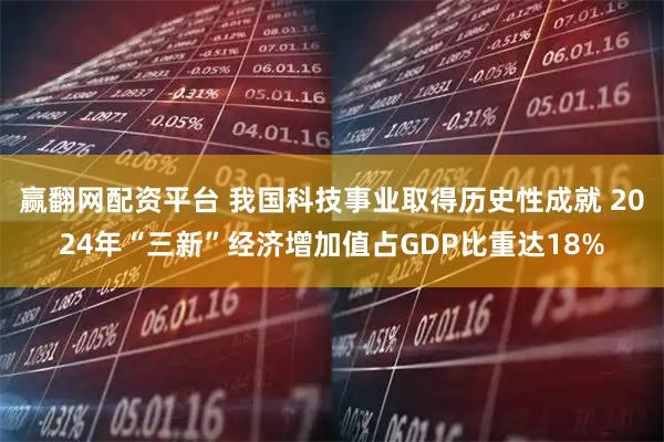 赢翻网配资平台 我国科技事业取得历史性成就 2024年“三新”经济增加值占GDP比重达18%