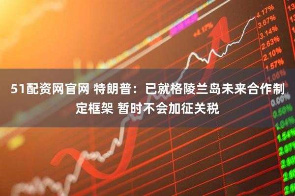 51配资网官网 特朗普：已就格陵兰岛未来合作制定框架 暂时不会加征关税