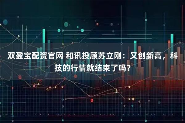 双盈宝配资官网 和讯投顾苏立刚：又创新高，科技的行情就结束了吗？